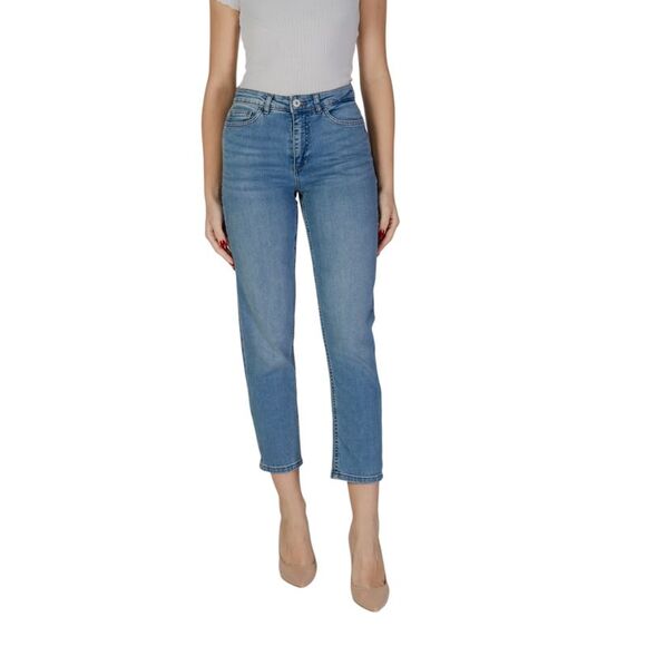 Ichi Cropped Straight Leg Jeans Women blue